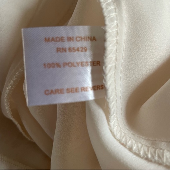 Luxe Moda cream boho off the shoulder flowy top size XL - Picture 7 of 7